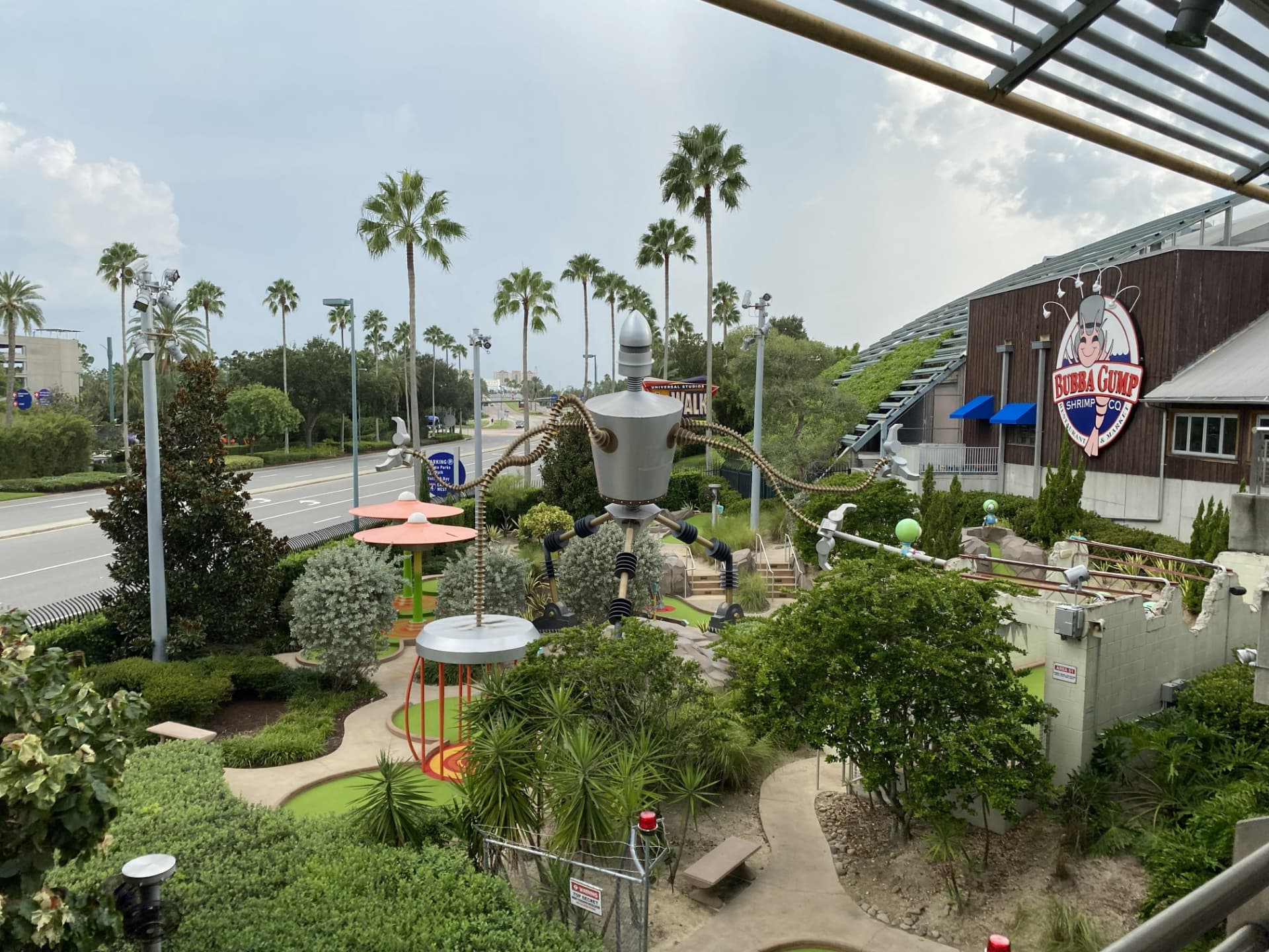 Universal Orlando Resort park overview, aerial view.